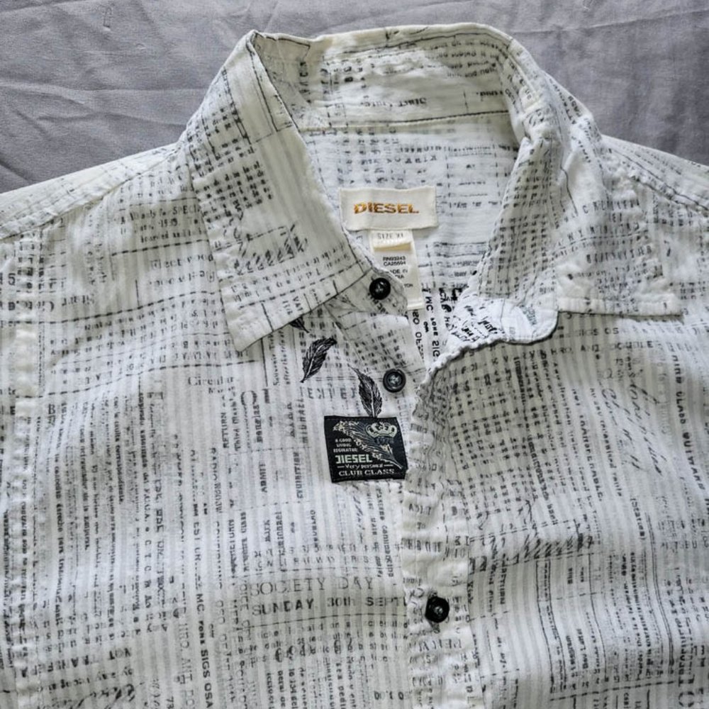 Diesel Short Sleeved Button Front Shirt